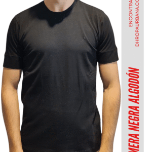 remera algodón negro